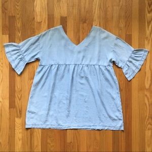 Mustard Sees Casual Denim Dress